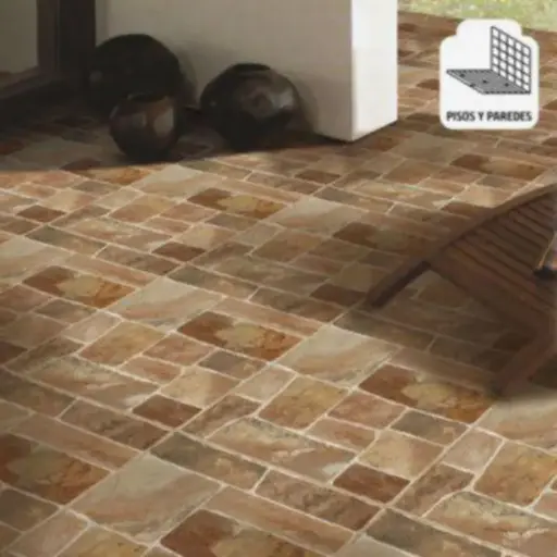 [CERAMICA 45X45 CAJA 2.08 MTS (10 PIEZAS).] LAJA ESCALA